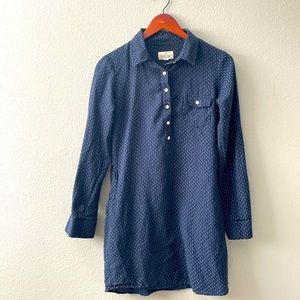 Marine Layer Navy Print Shirt Dress Size Medium